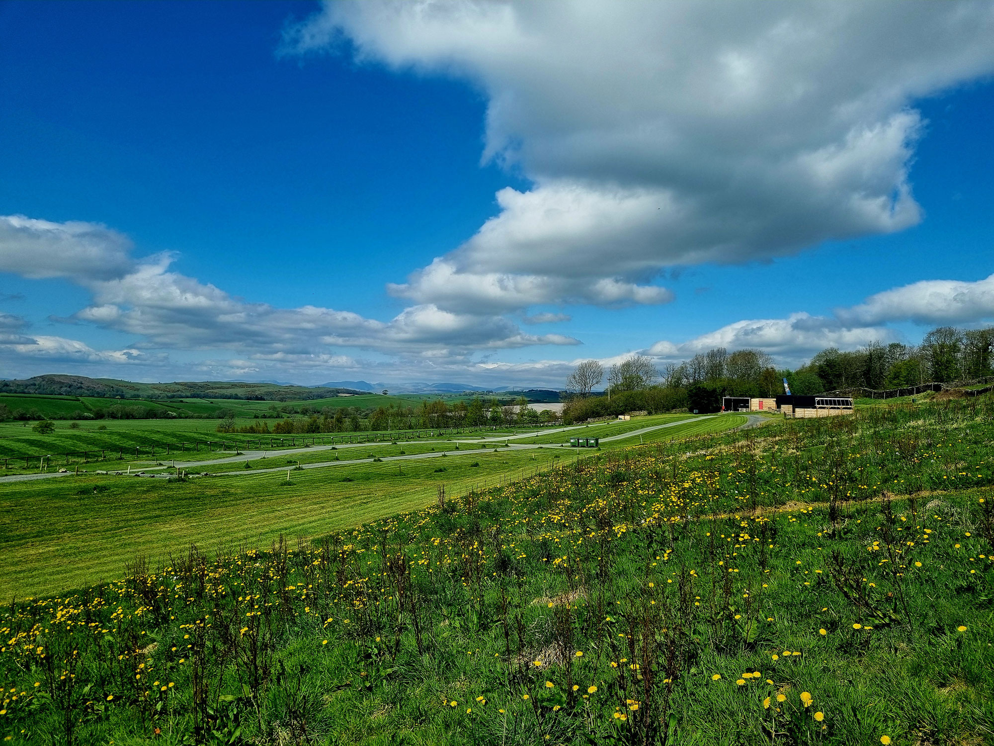 Holmescales Campsite - the view